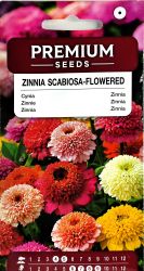 Zinnia Scabiosa Flowered Mix Seeds